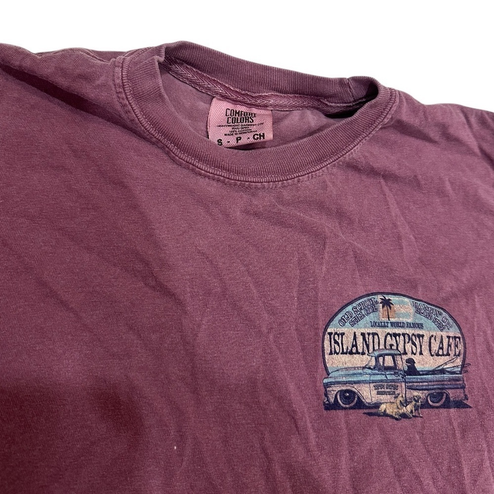 Comfort Colors Unisex Island Gypsy Cafe Maroon Small - Picture 5 of 8